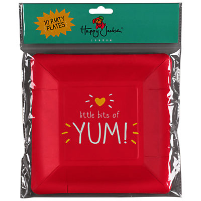 Happy Jackson Yum Party Plate, Pack of 10